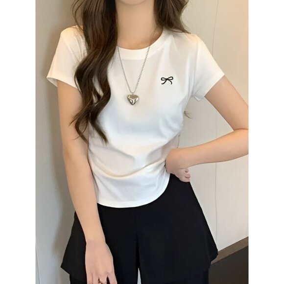 White Short-Sleeve T-Shirt - Picture 2 of 2